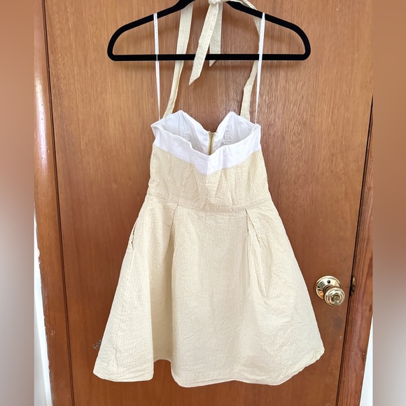 Lilly Pulitzer Marisa Seersucker Halter Dress in Yellow - Picture 2 of 11